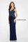 Formal Dresses Beaded Long Formal Evening Dress Navy Blue