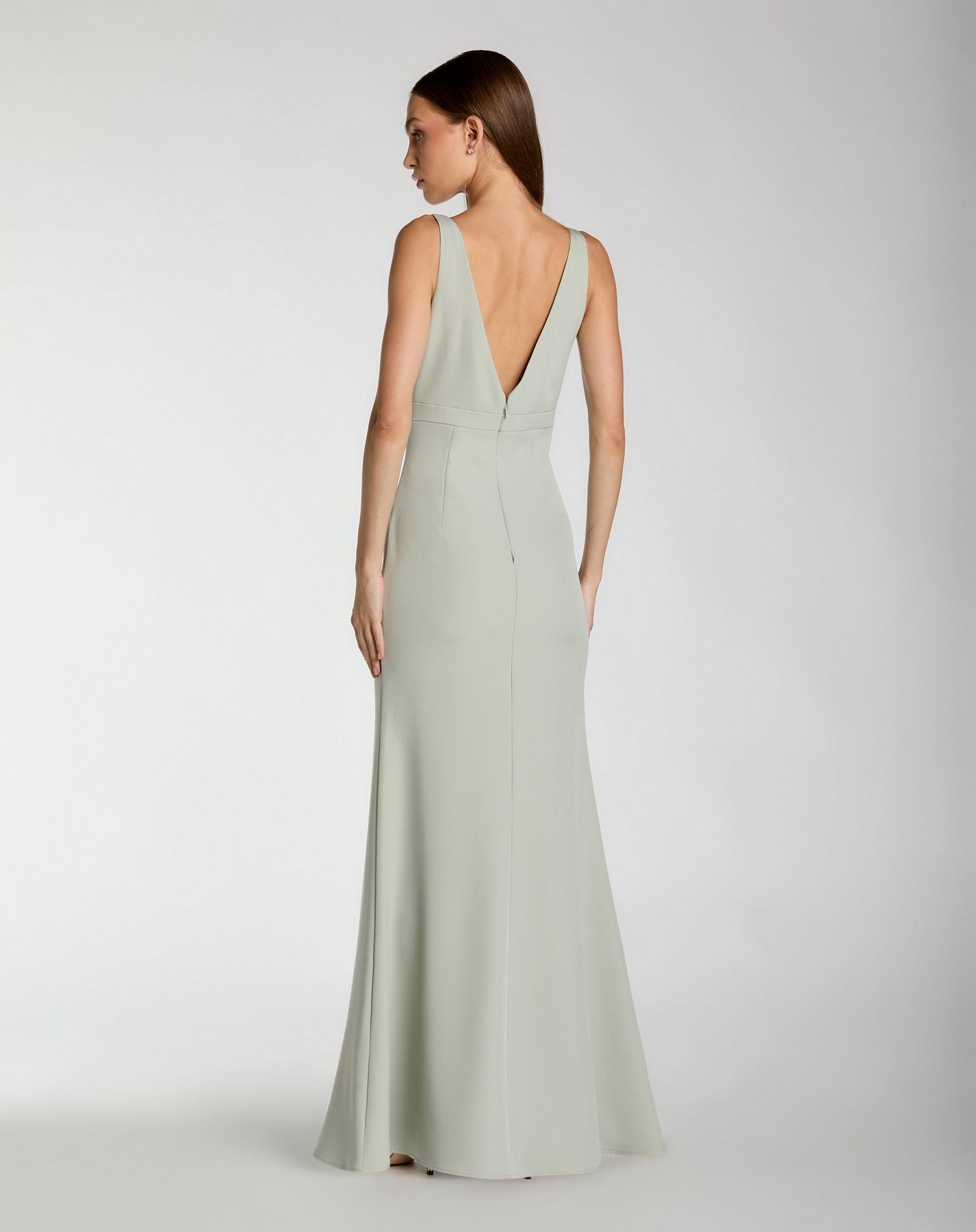 Formal Dresses Formal Mermaid Dress - Long Prom - Mac Duggal 2371 Sage-Crepe-2371-Mermaid