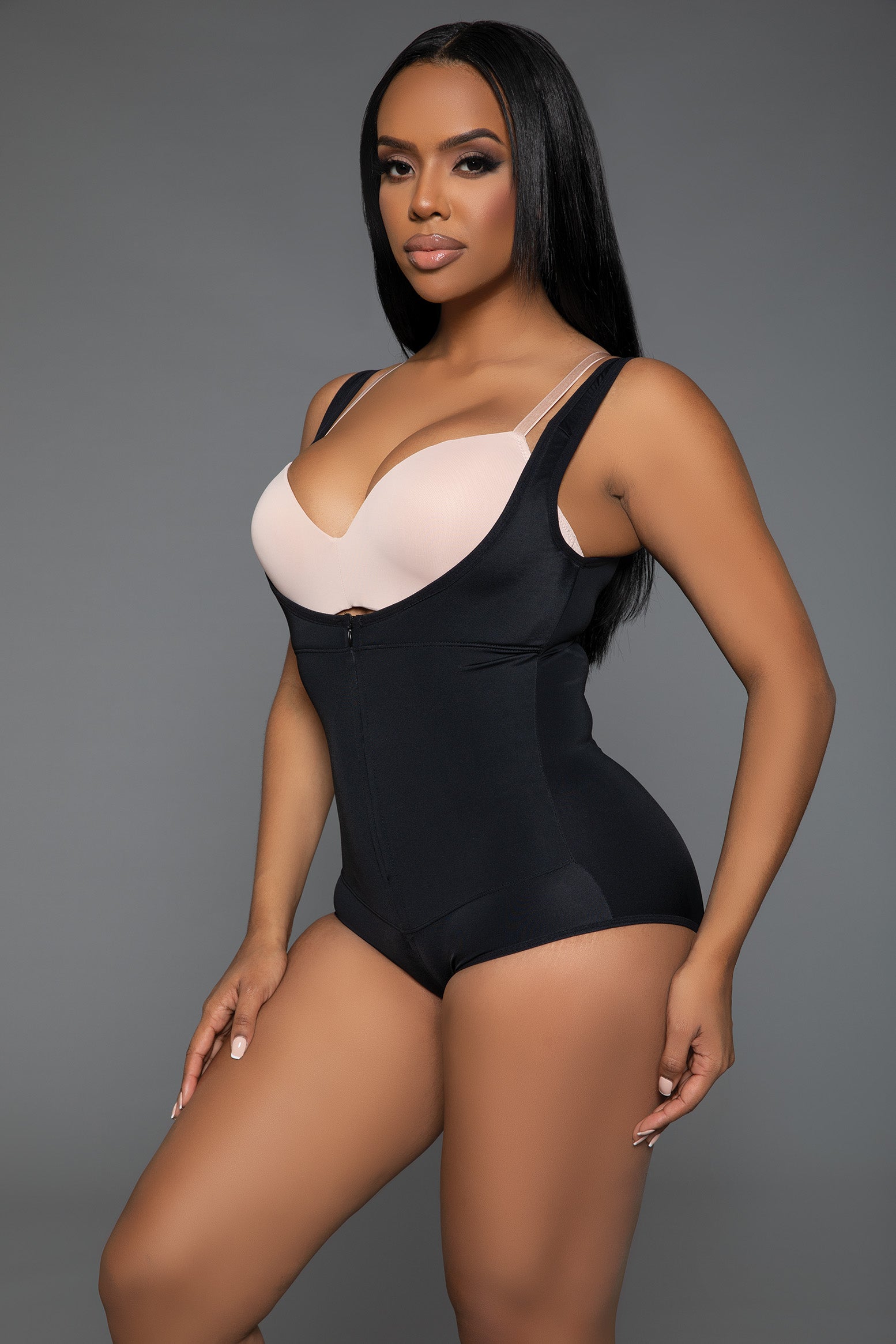 Shapewear 2375 Keep It Tight Bodysuit Shaper Black