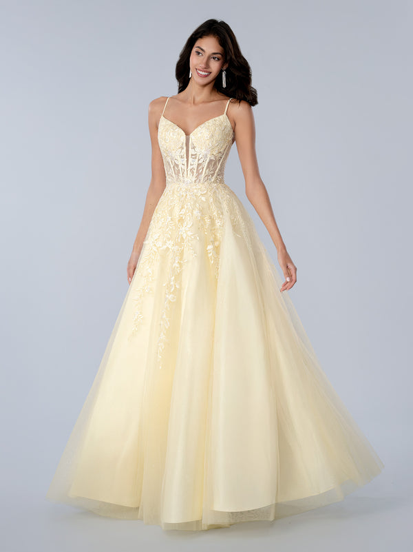 Stella Couture 26138 A Line Long Formal Evening Prom Dress