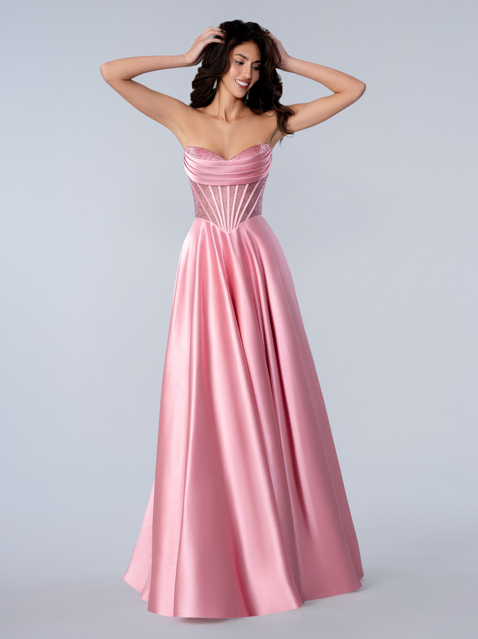 Prom Dresses Long Formal A Line Prom Dress Rose