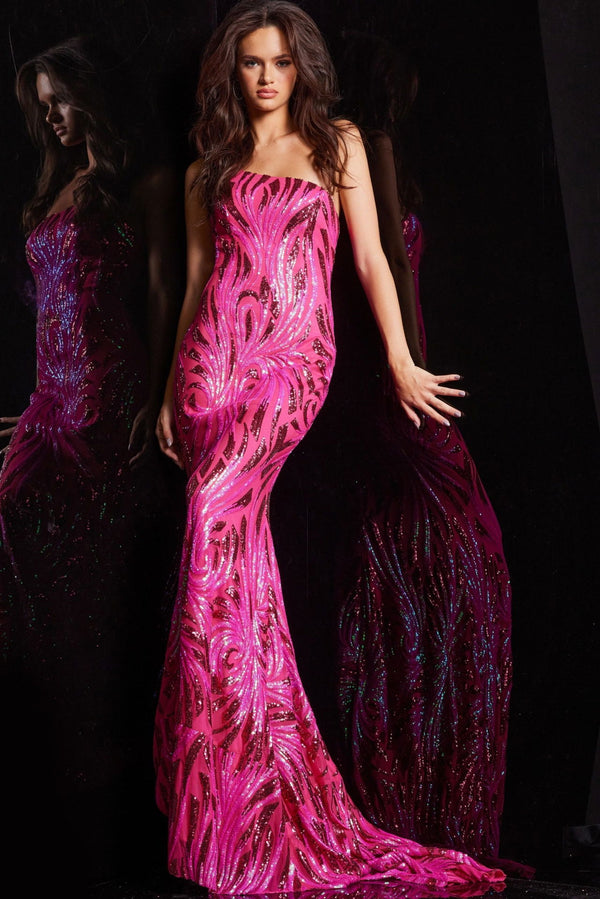 Jovani 23876 Prom Mermaid Long Formal Sequin Dress