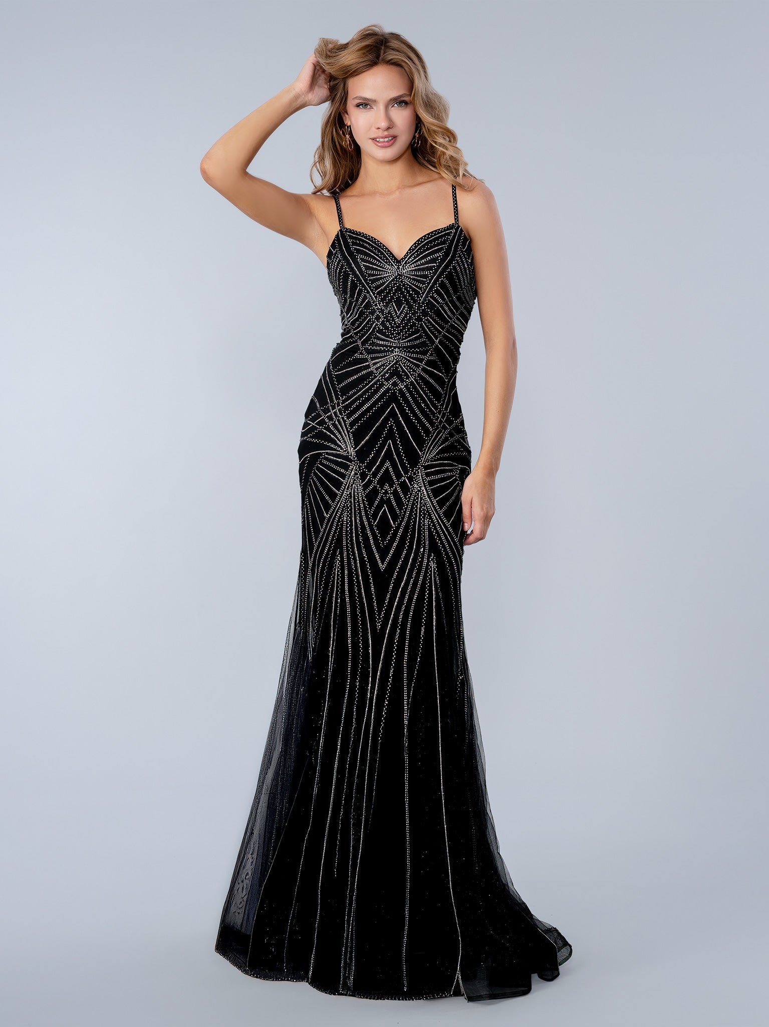 Prom Dresses Long Beaded Formal Prom Dress Black