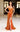 Prom Dresses Long Slit Formal Velvet Sequin Prom Dress Orange
