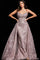 Prom Dresses Long Beaded Formal Overskirt Prom Dress Taupe