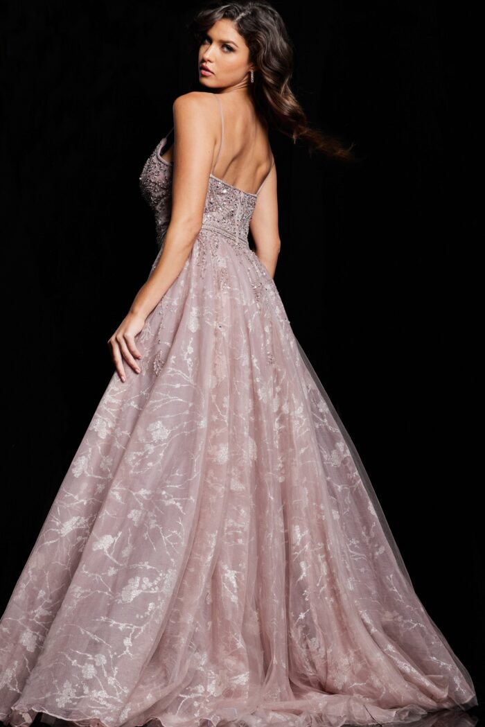 Formal Dresses Long Evening Beaded Formal Dress Taupe