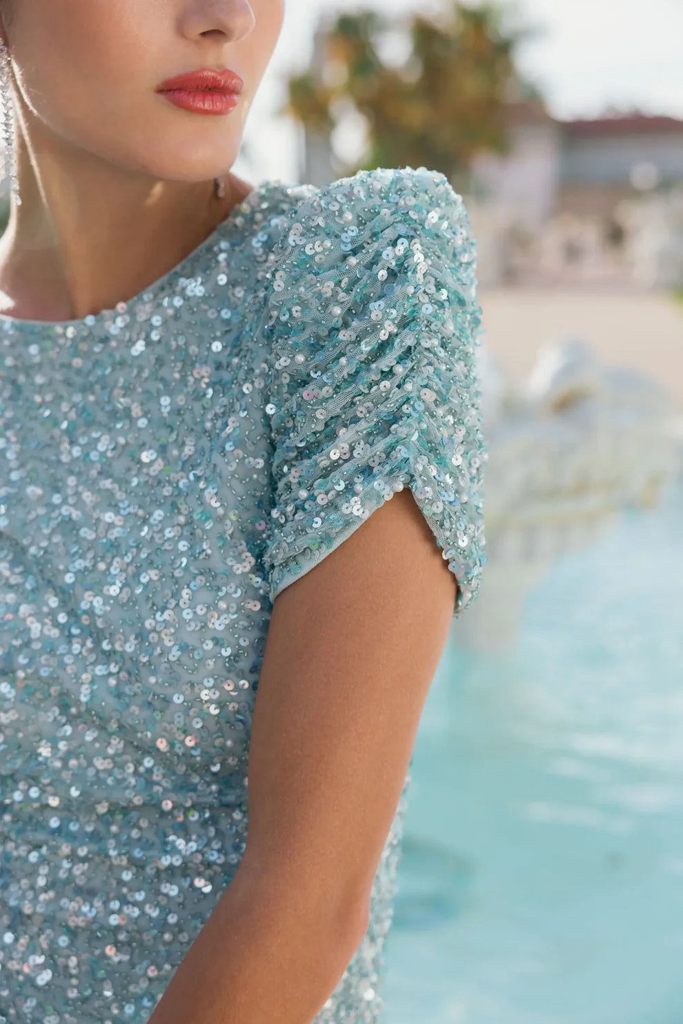 Formal Dresses Long Sequin Formal Evening Gown Powder Blue