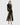 Formal Dresses Long Sleeve Formal Sequin Tea Length Dress Black