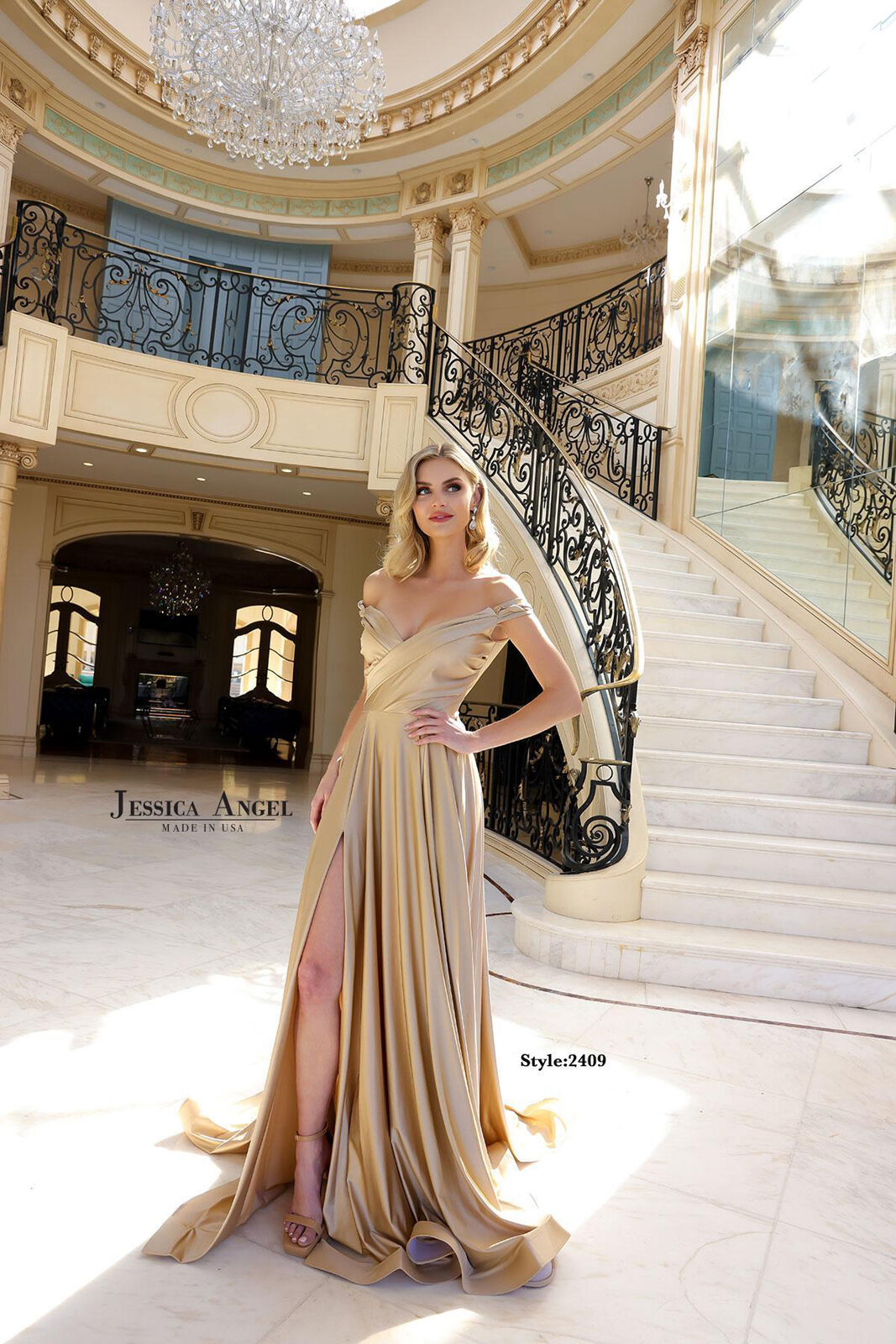 Jessica Angel 2409 Prom Long A Line Formal Evening Dress