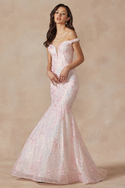 Prom Dresses Long Formal Mermaid Prom Dress Blush