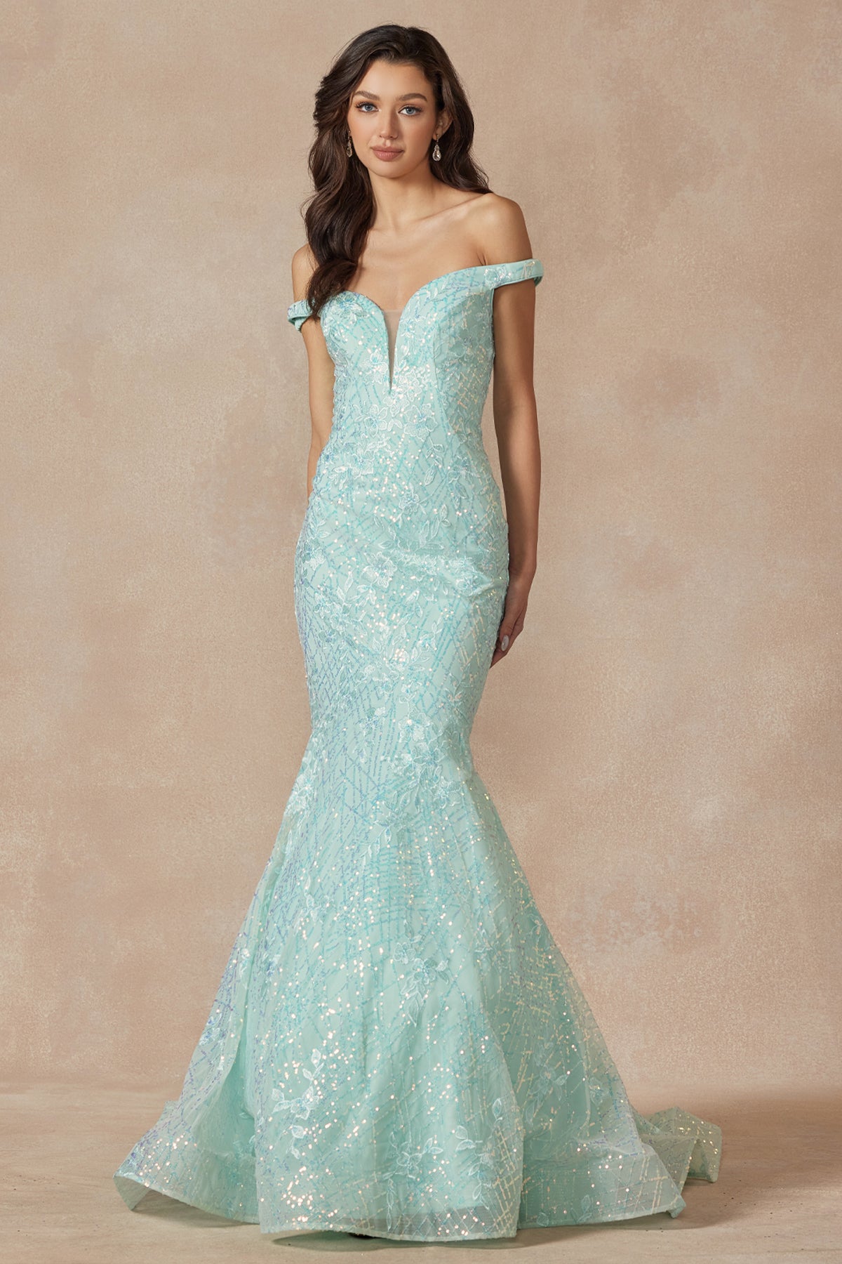 Juliet 2412 Long Formal Mermaid Prom Dress