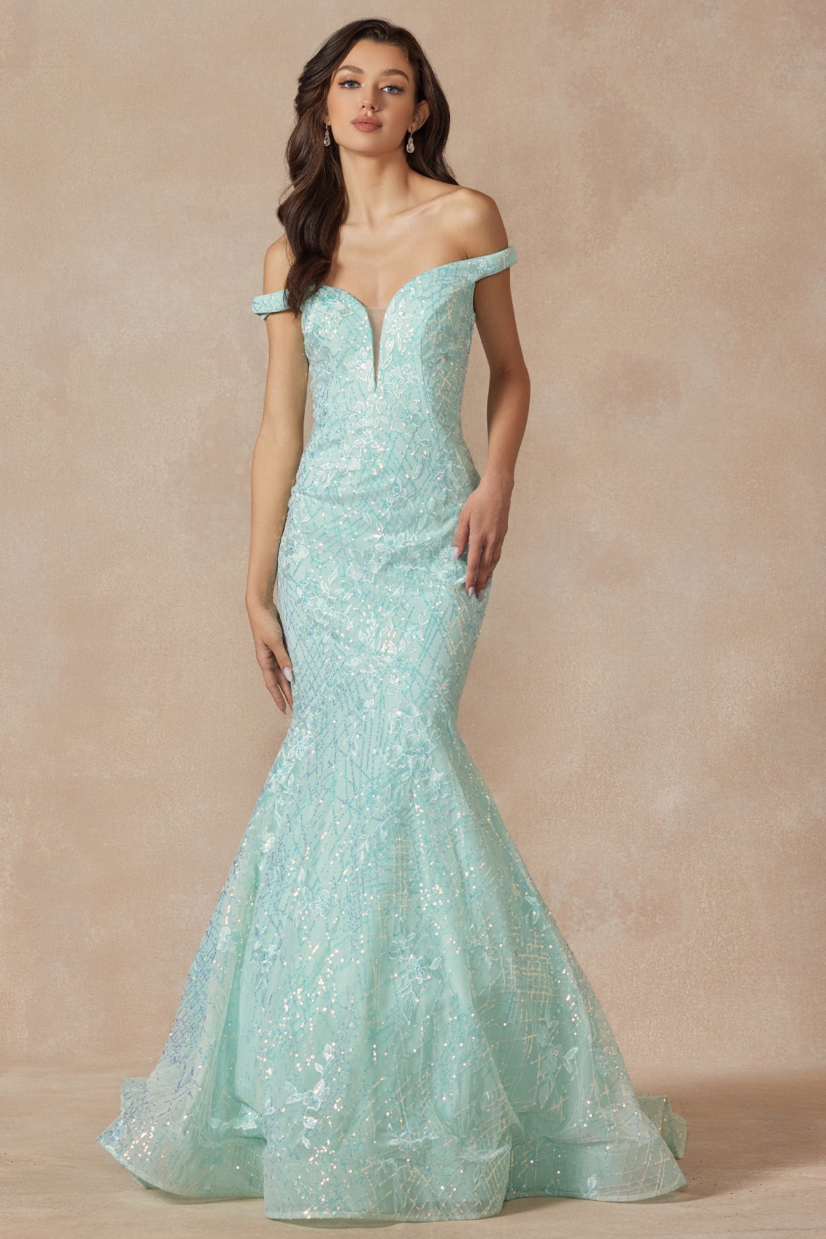 Juliet 2412 Long Formal Mermaid Prom Dress