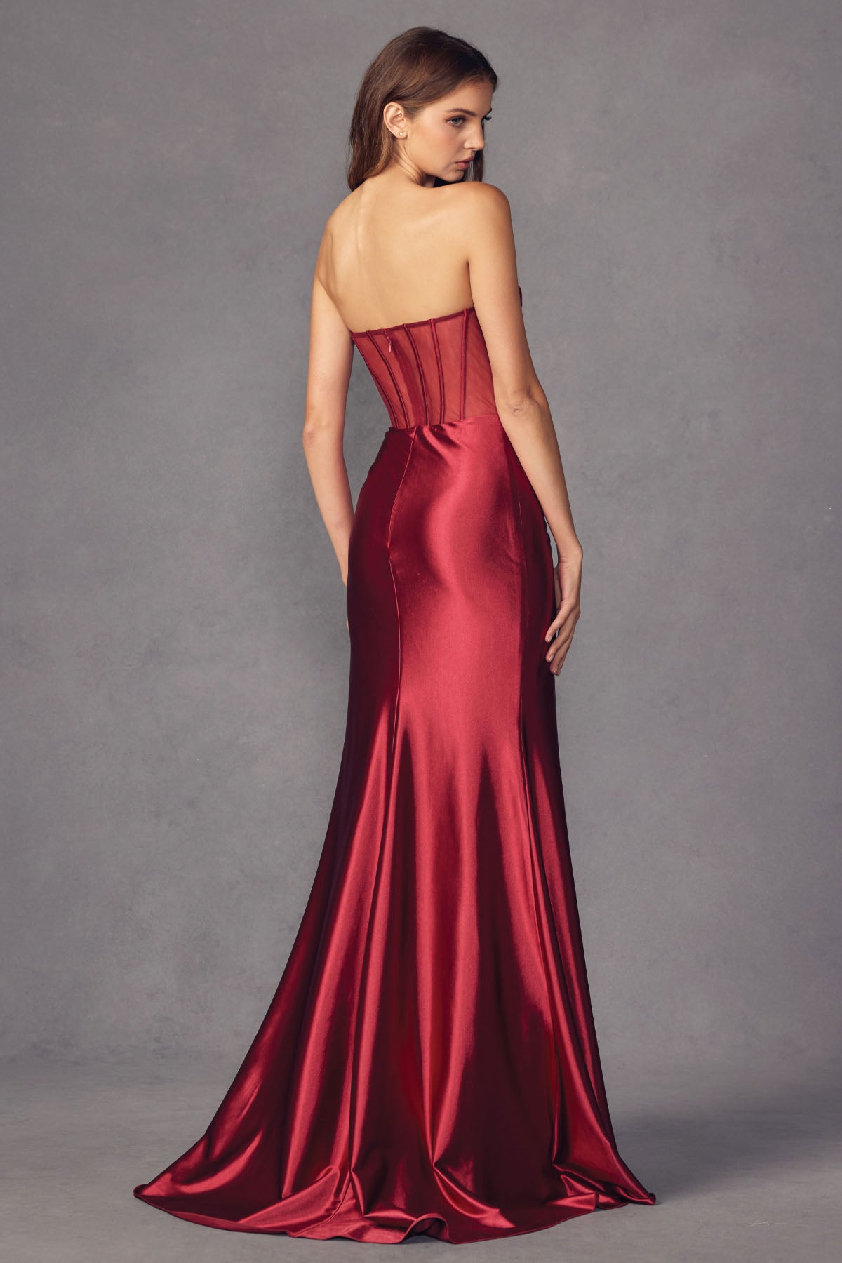 Juliet 2416 Corset Long Fitted Formal Prom Dress