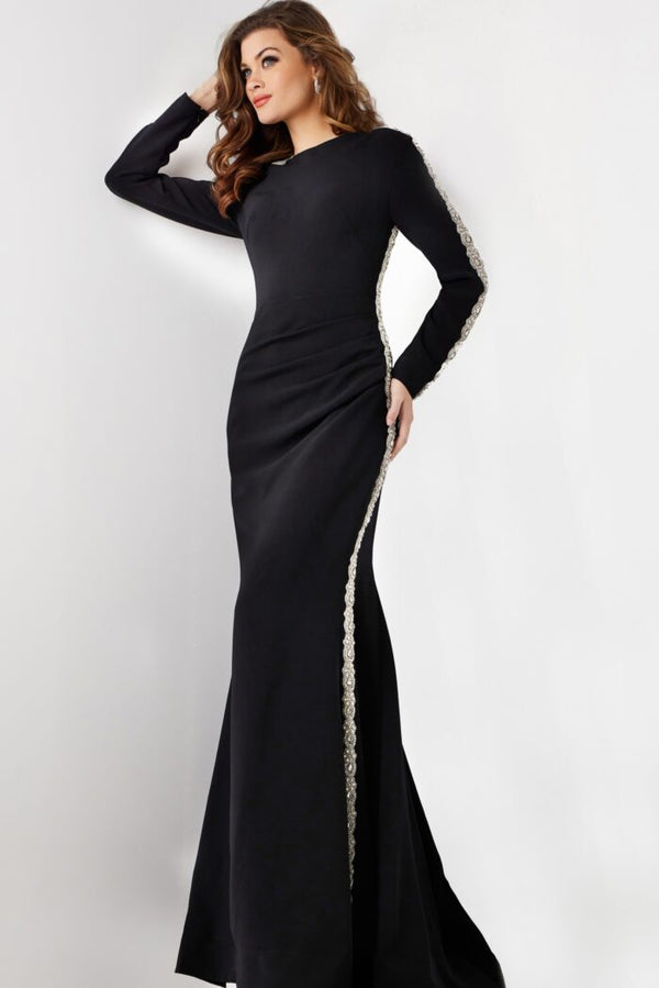 Jovani 24191 Long Mermaid Beaded Formal Dress