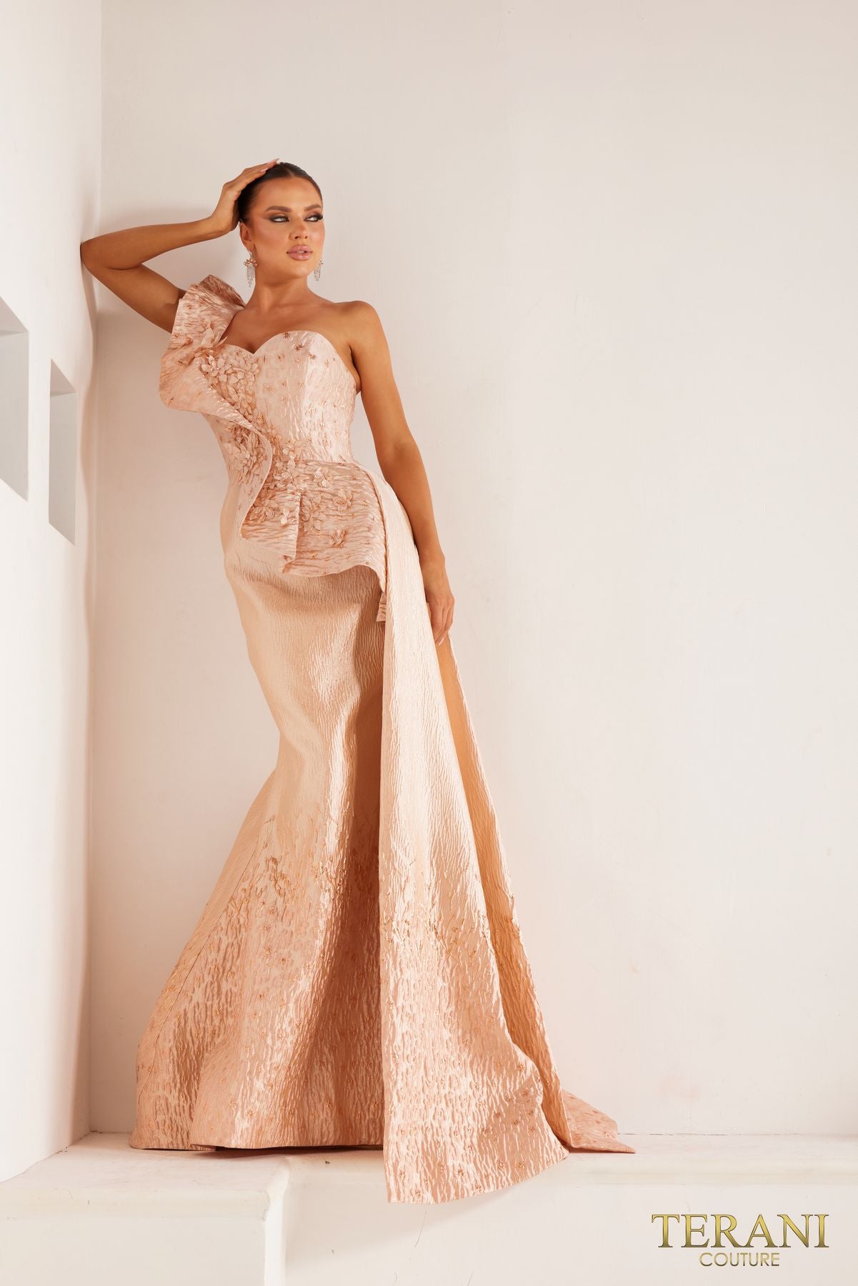 Terani Couture 2211M0120 Long Formal Beaded Evening Dress
