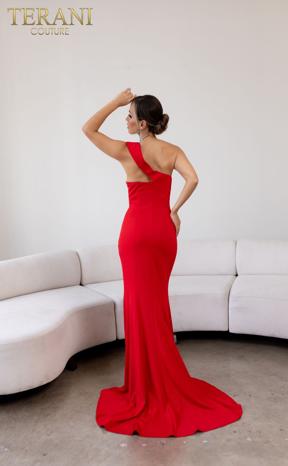 Formal Dresses Asymmetrical Long Formal Evening Dress Red