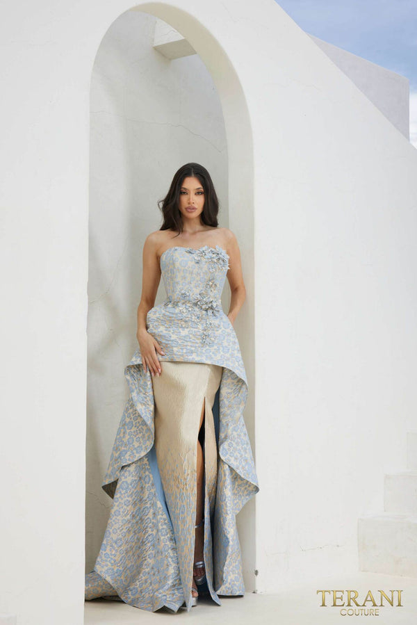 Terani Couture 241E2486 A Line Long Formal Evening Dress