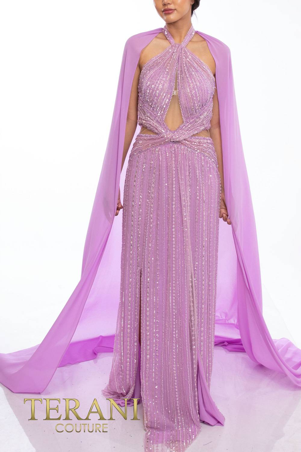 Formal Dresses Beaded Formal Evening Long Dress Lilac