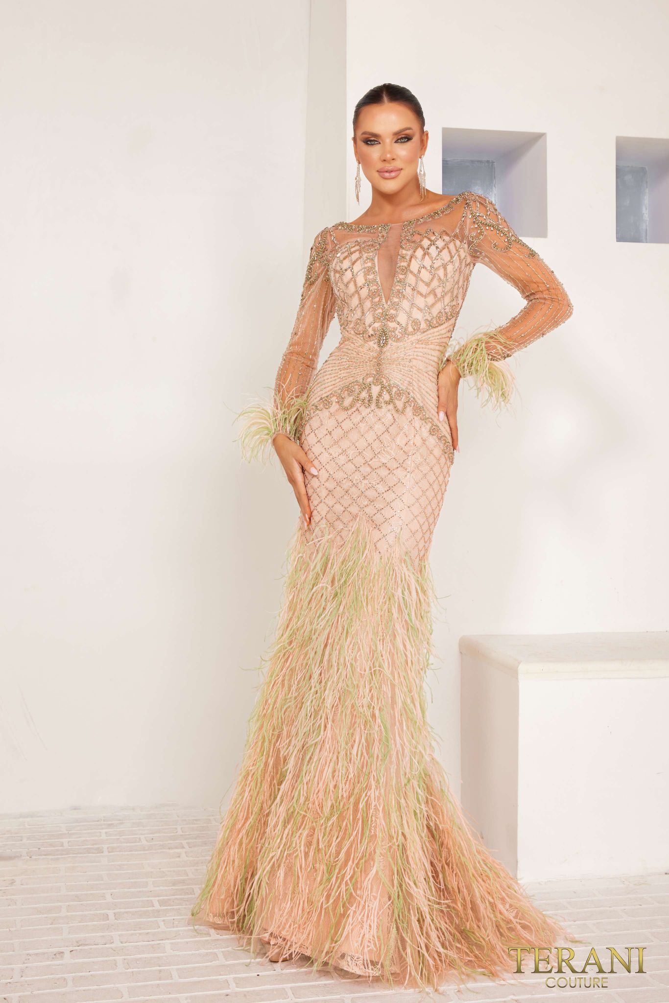 Formal Dresses Evening Long Formal Dress Sage Champagne