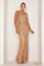 Formal Dresses Beaded Formal Long Evening Dress Champagne