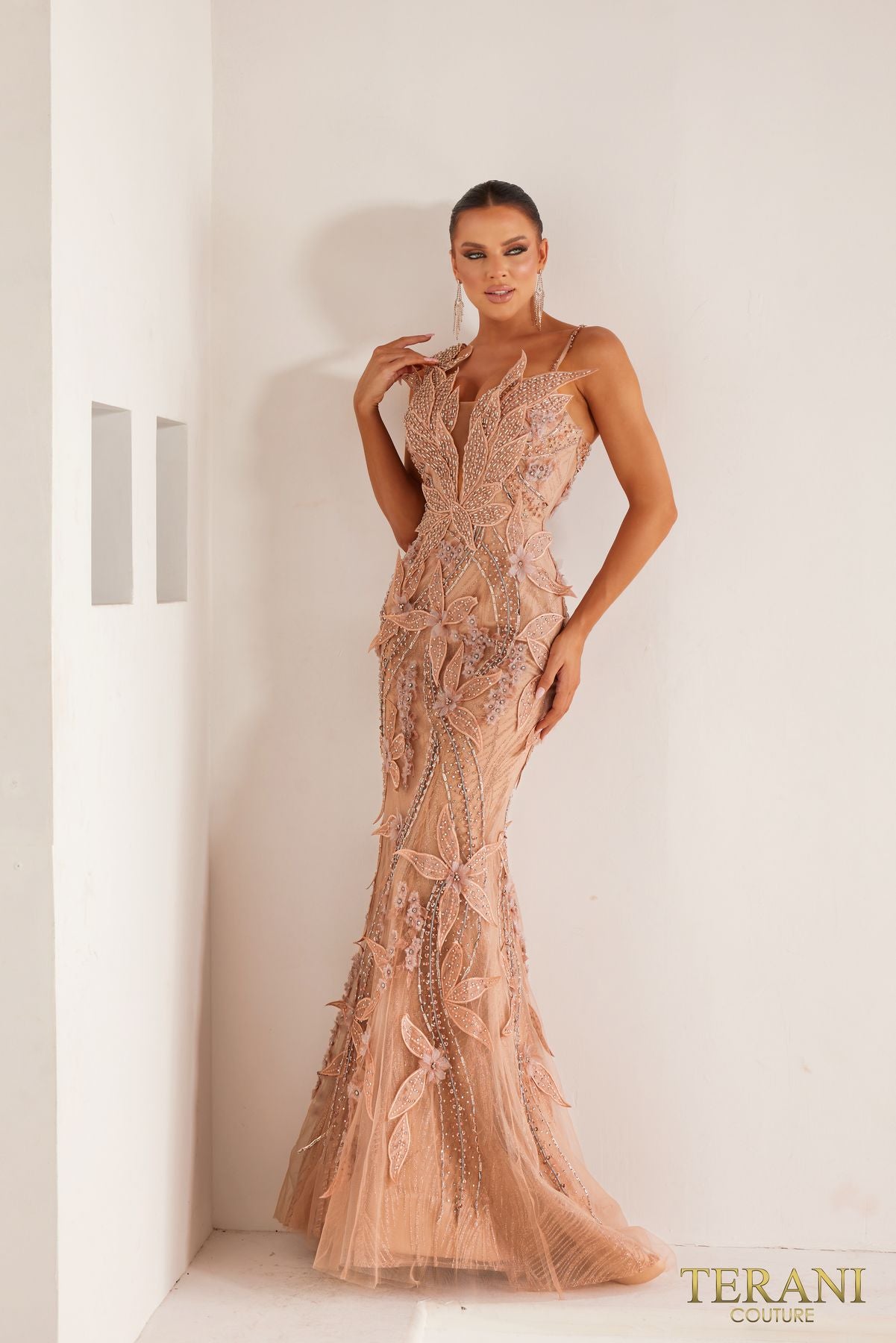Terani Couture 241GL2697 Long Formal Evening Dress