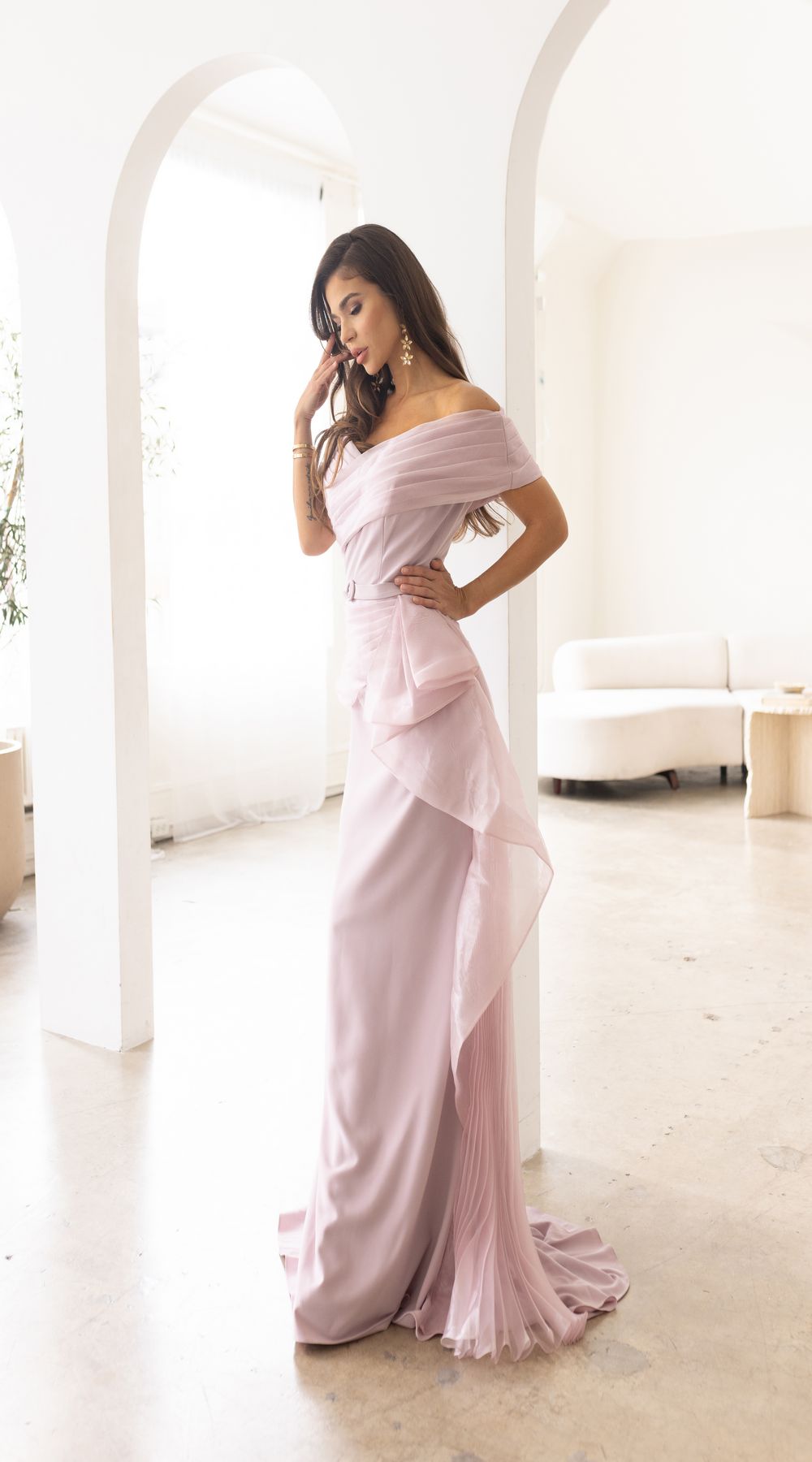 Mink Terani Couture 241M2703 Long Formal Mother of the Bride Dress