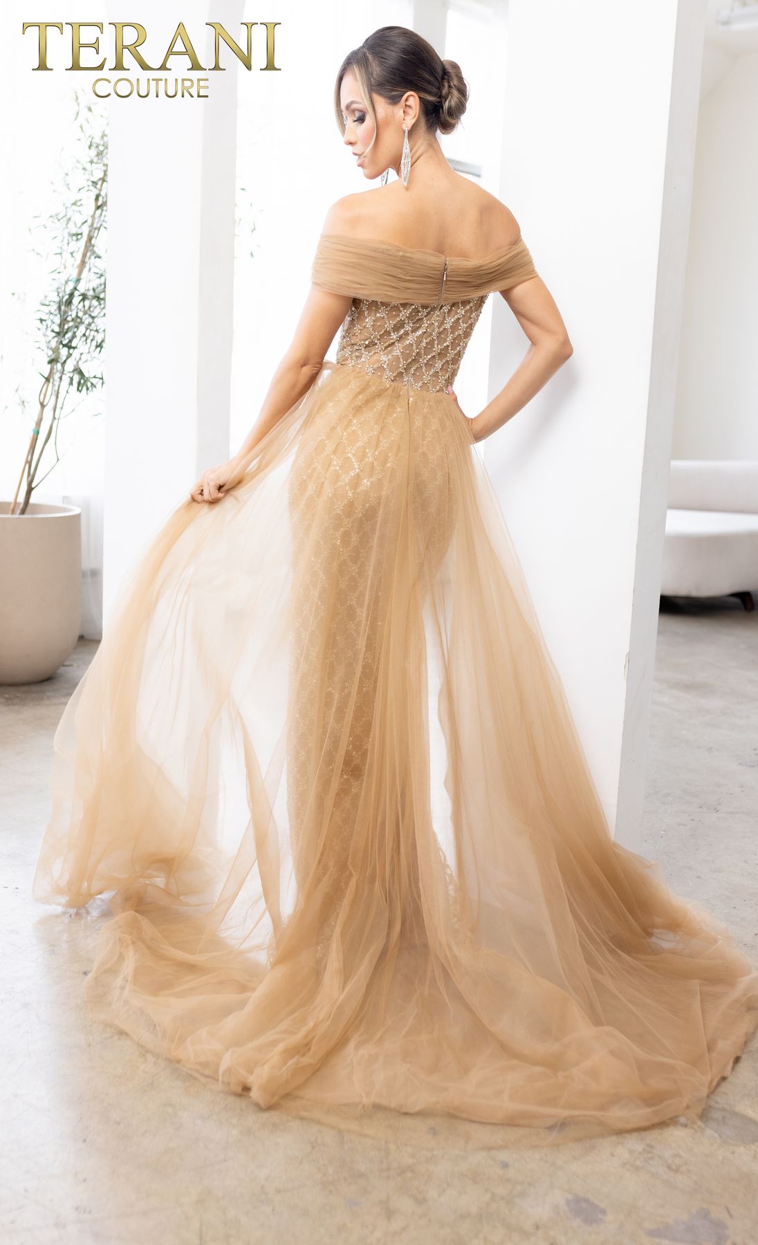 Terani Couture 241M2706 Overskirt Long Formal Mother of the Bride Dress