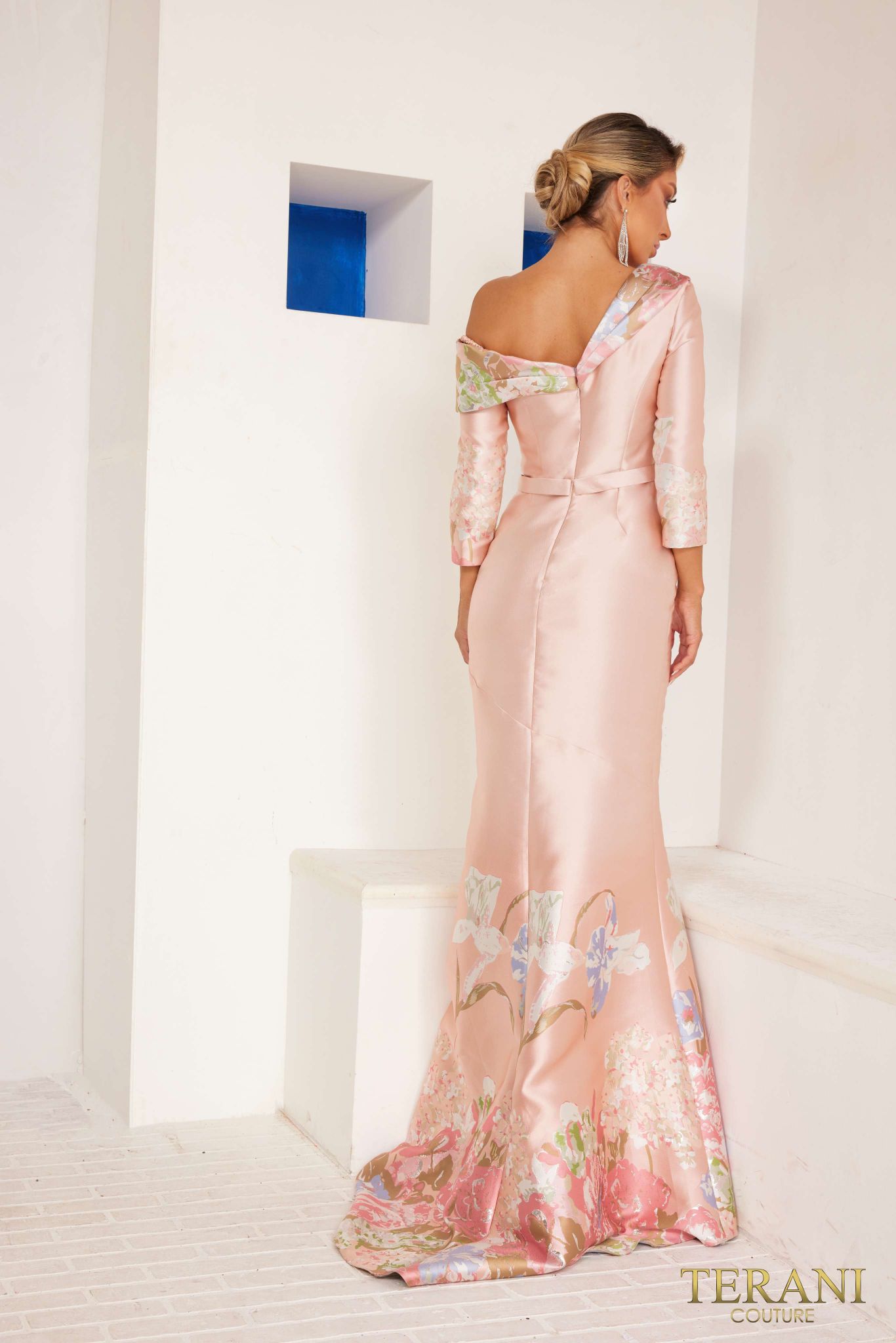 Mother of the Bride Dresses  Fitted Long Formal Mother of the Bride Dress Silver Rose