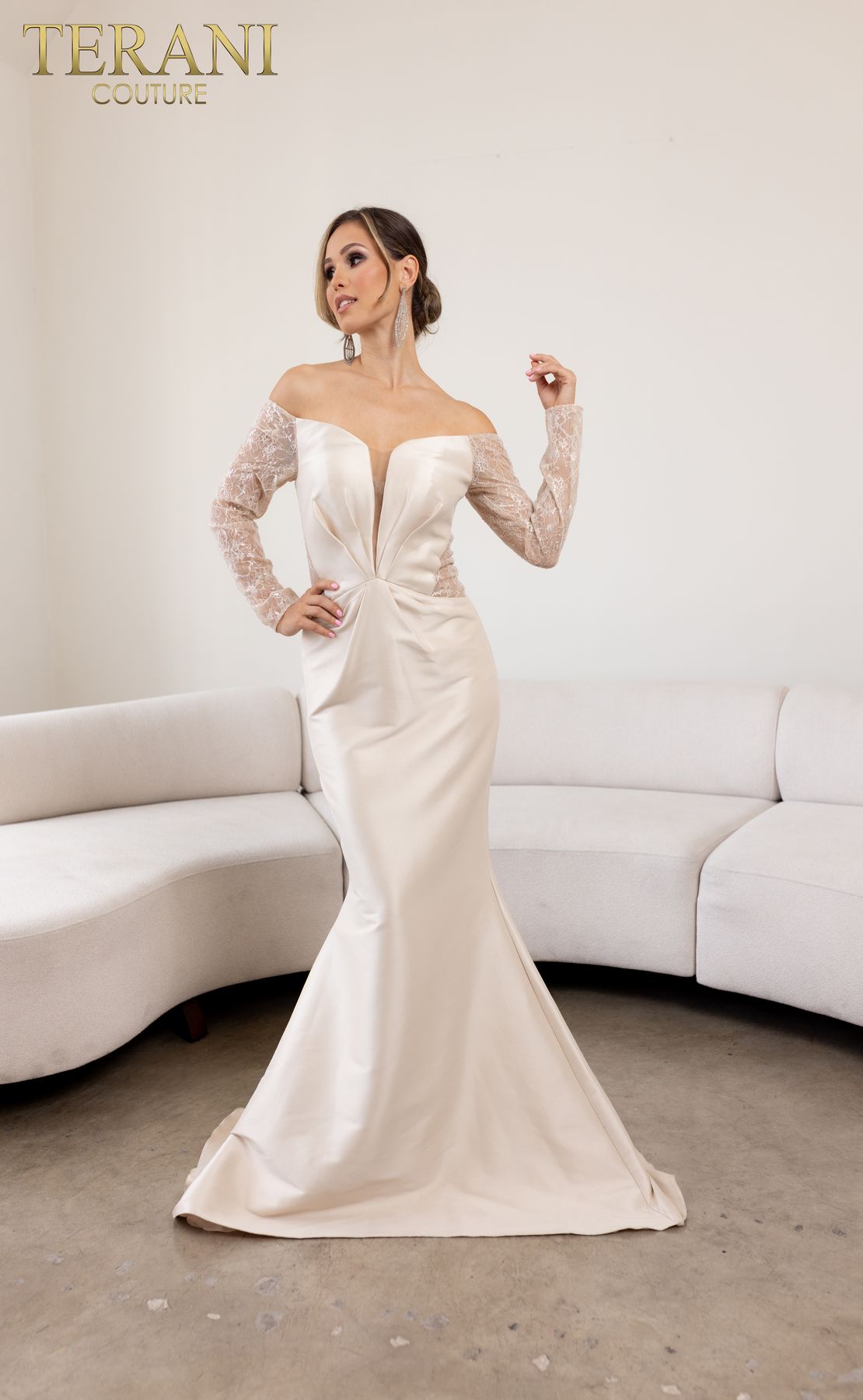 Terani Couture 241M2734 Long Formal Mother of the Bride Dress