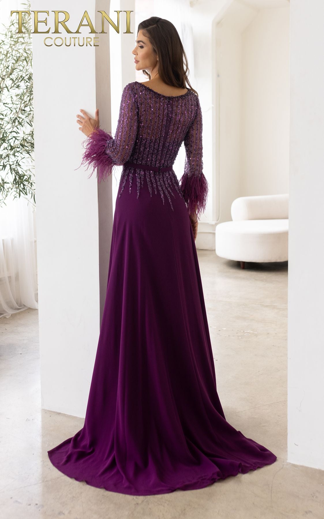 Terani Couture 241M2738 Long Evening Formal Mother of the Bride Dress