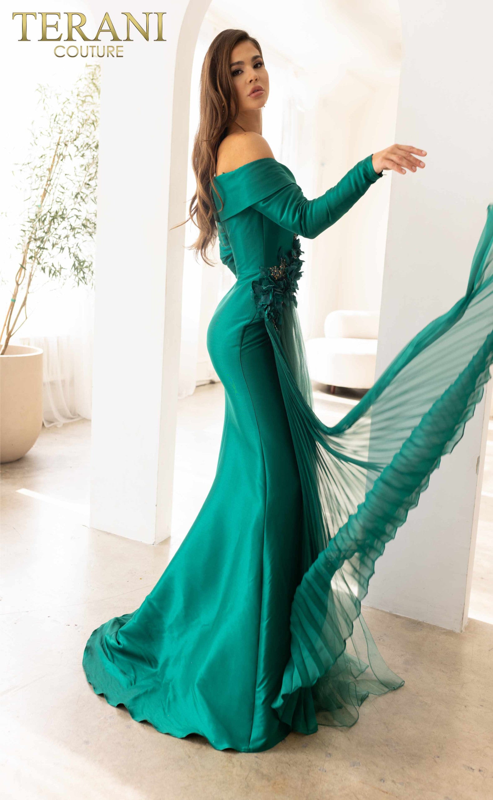 Terani Couture 241M2759 Long Formal Fitted Evening Dress
