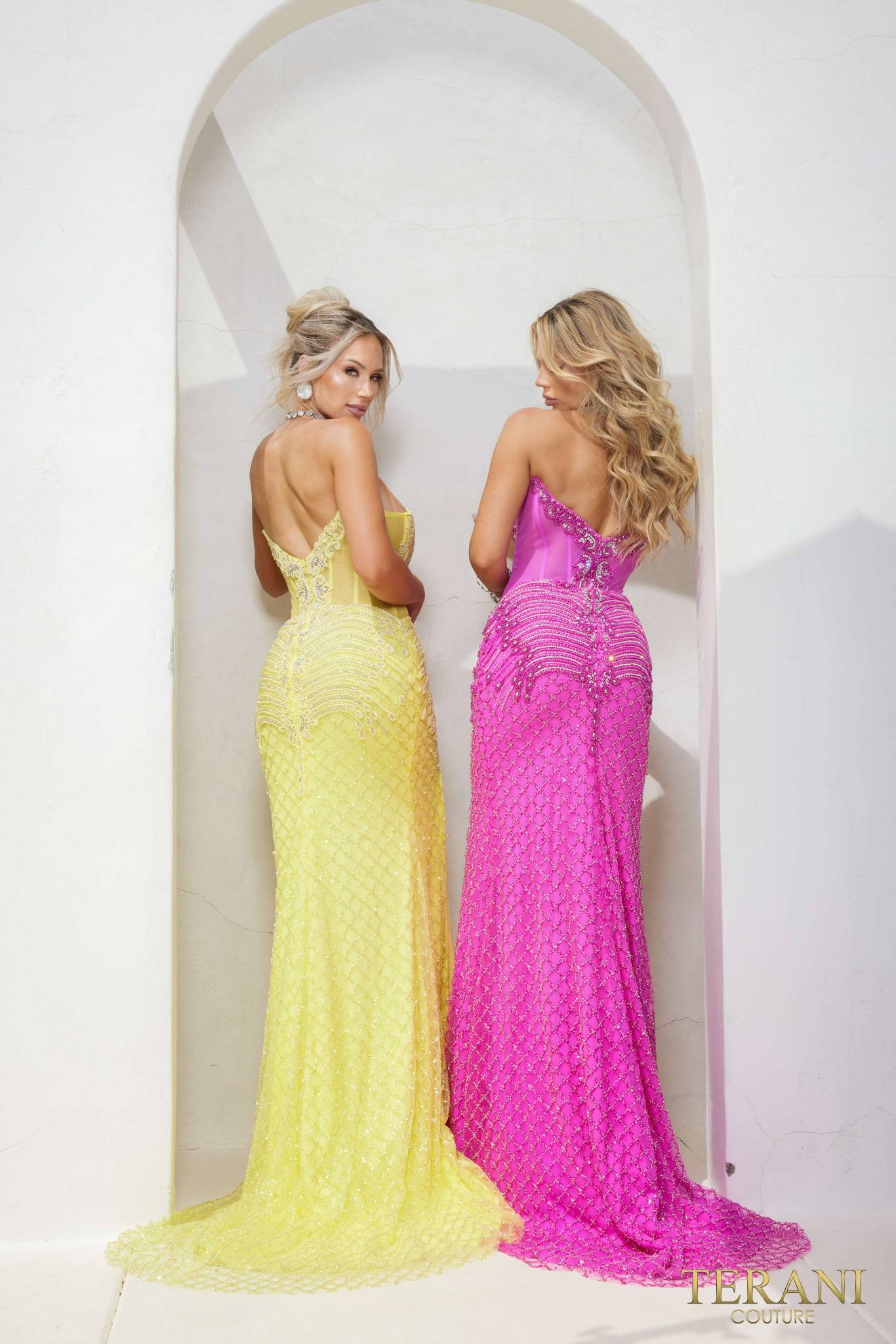 Prom Dresses Bodycon Slit Prom Long Dress Fuchsia