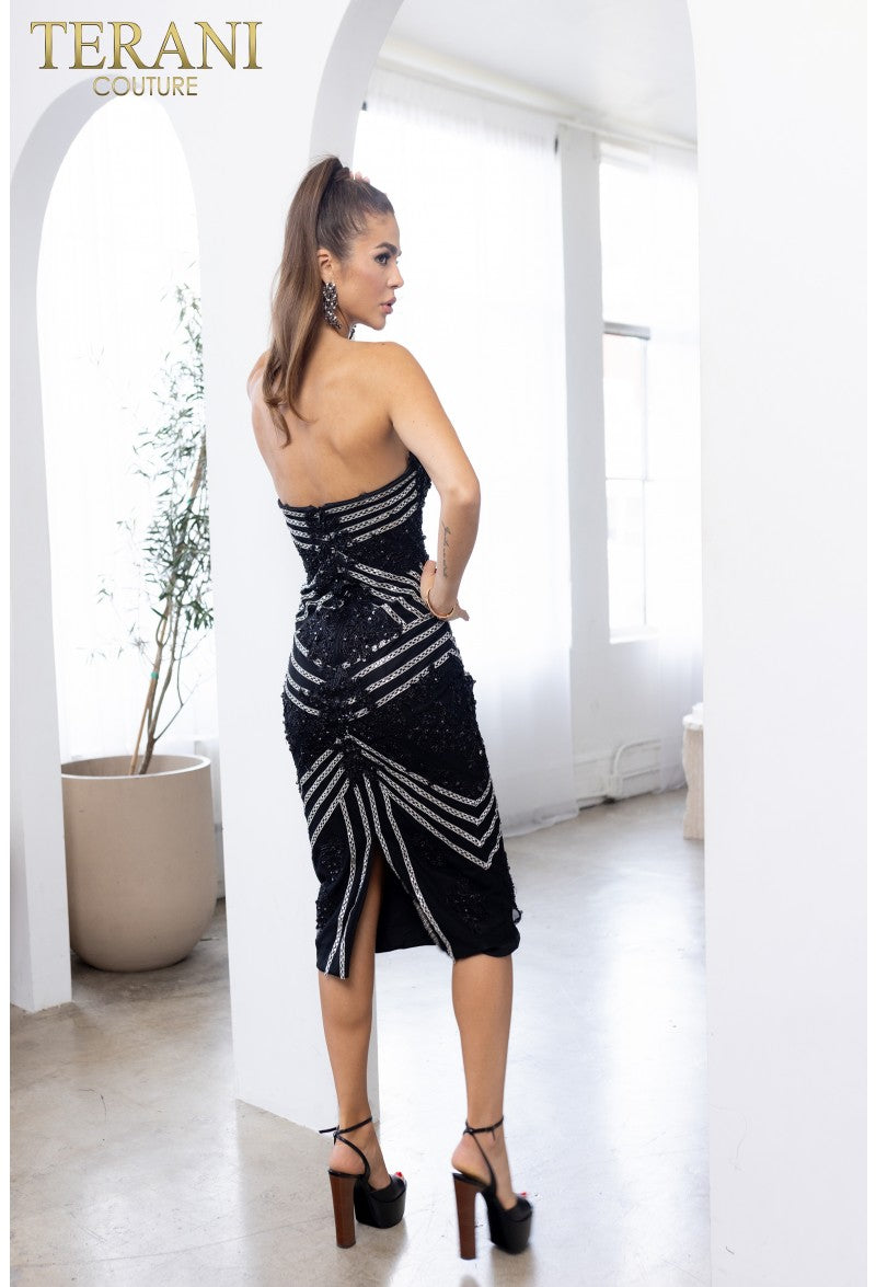 Terani Couture 241C2301 Short Fitted Cocktail Dress