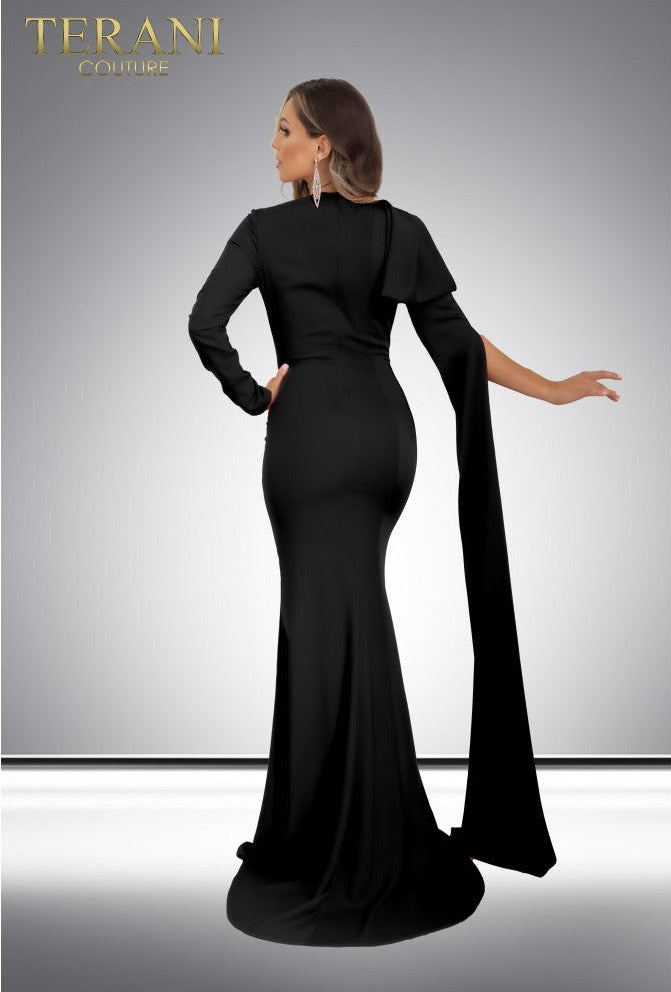 Terani Couture 241E2442 Long Sleeve Evening Formal Dress