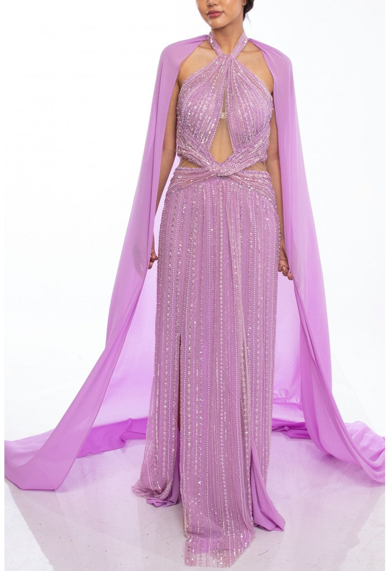 Terani Couture 241GL2622 Beaded Formal Evening Long Dress