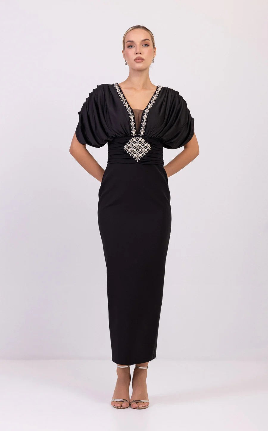 Odrella 24211 Long Formal Fitted Dress