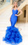 Prom Dresses Long Mermaid Formal Ruffle Corset Prom Dress Royal
