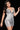 Cocktail Dresses Fitted Short Mini Cocktail Dress Off White Silver