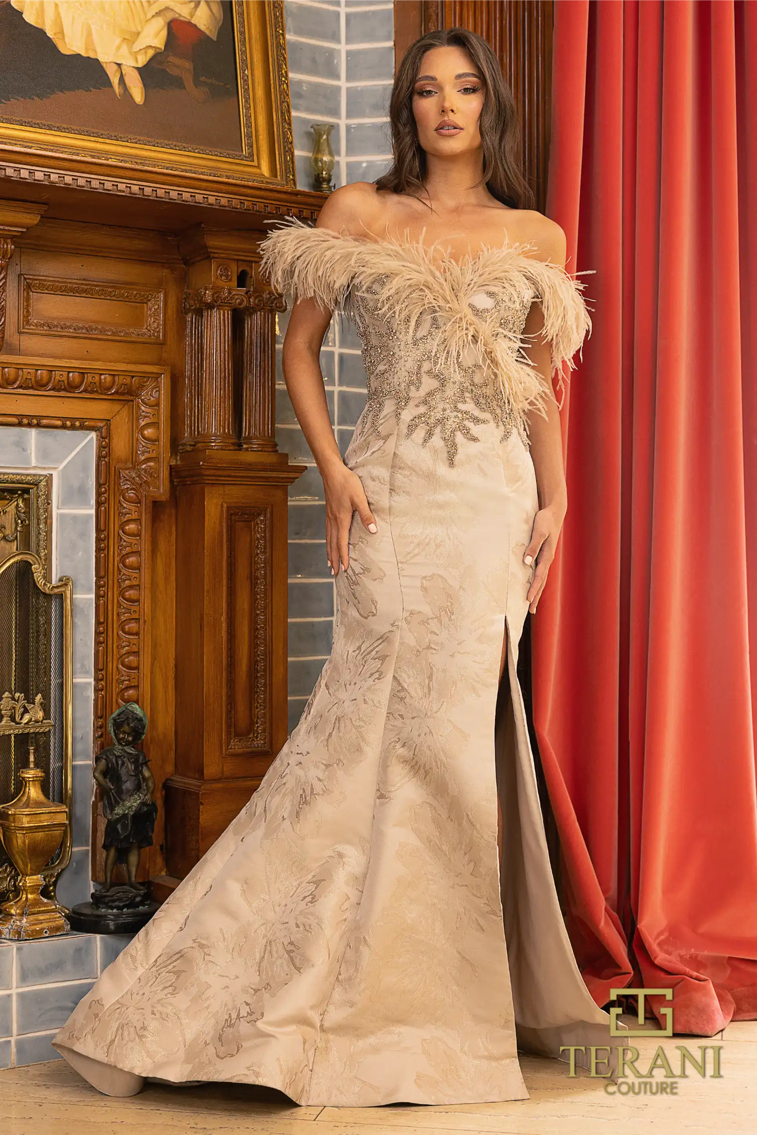 Prom Dresses Long Mermaid Evening Formal Prom Dress Stone