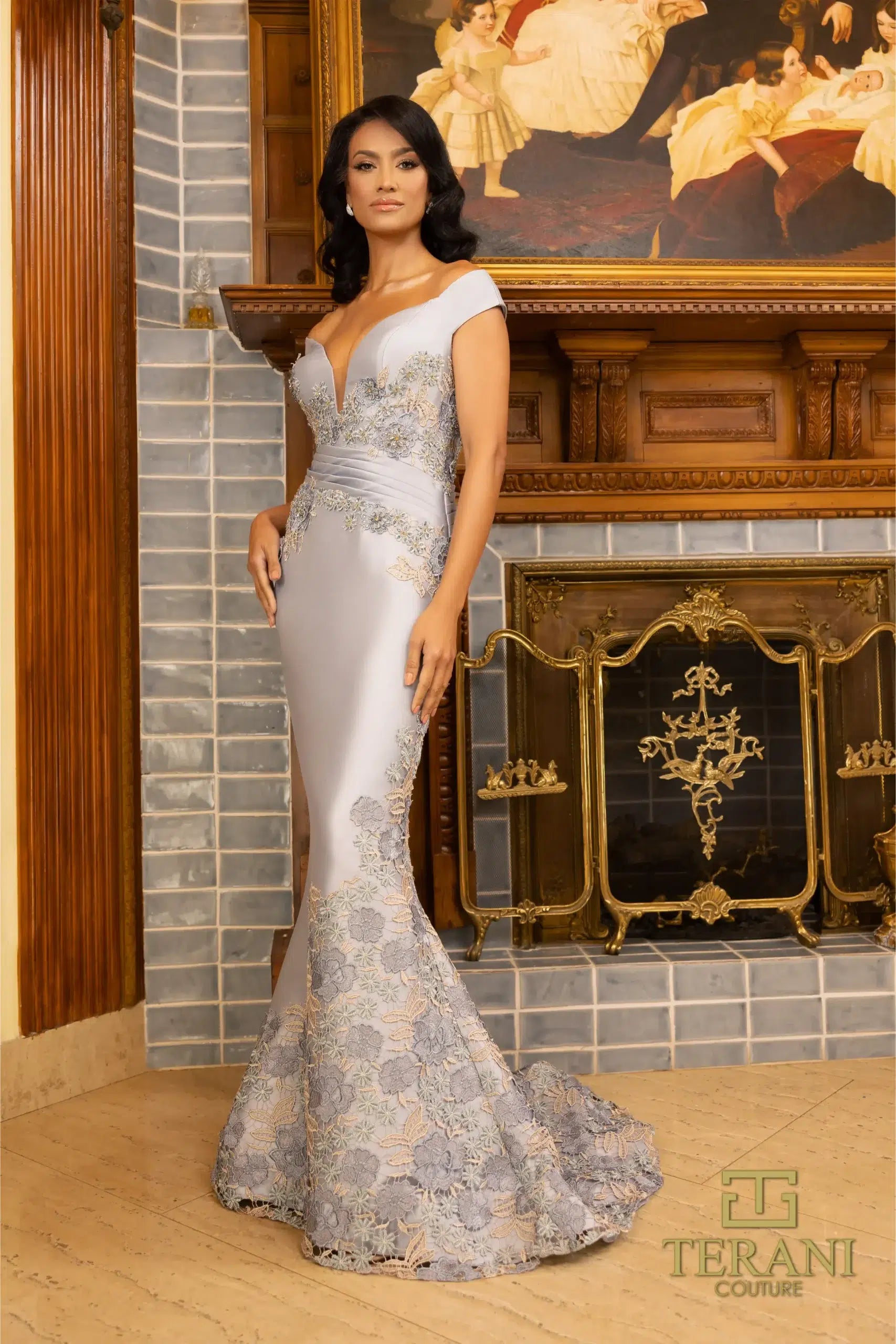Terani Couture 242E3137 Long Mermaid Fit Formal Prom Dress Terani Couture 242E3137 Long Mermaid Fit Formal Prom Dress