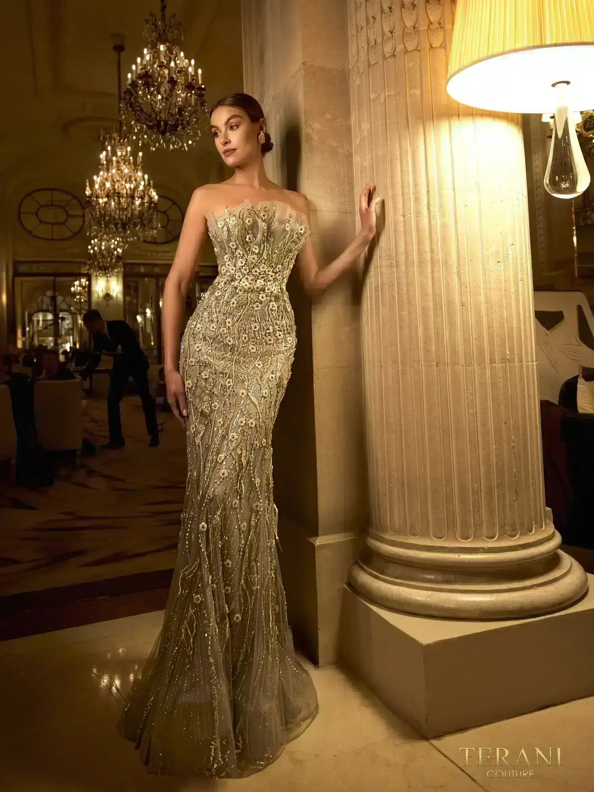 Terani Couture 242GL3248 Prom Long Fitted Formal Dress – The Dress Outlet