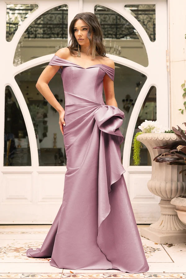 Formal Dresses Long Formal Side Ruched Evening Dress Mauve