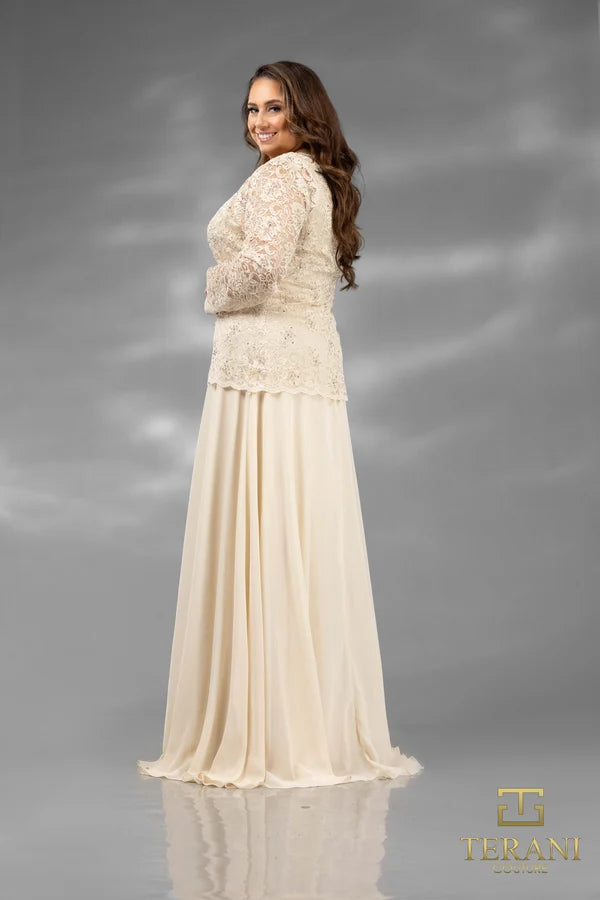 Formal Dresses Evening long Ruched Formal Dress Champagne