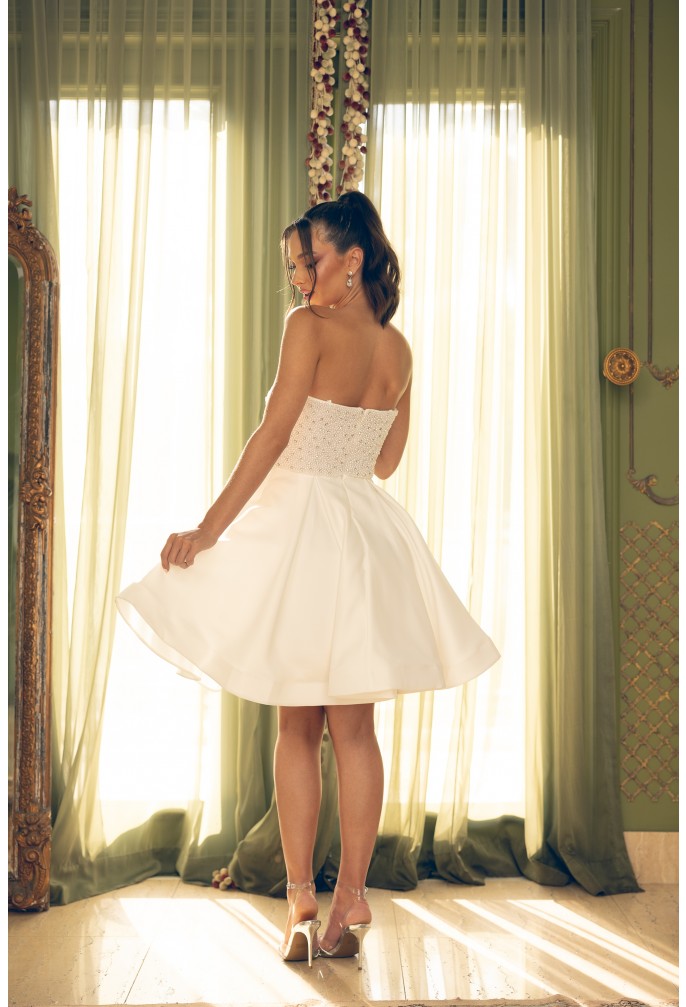 Terani Couture 242C3055 Short Beaded A Line Homecoming Cocktail Dress