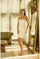 Cocktail Dresses Short Sequin Pleated Cocktail Dress Ivory