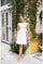 Cocktail Dresses Short Beaded Sequin Cocktail Dress Ivory