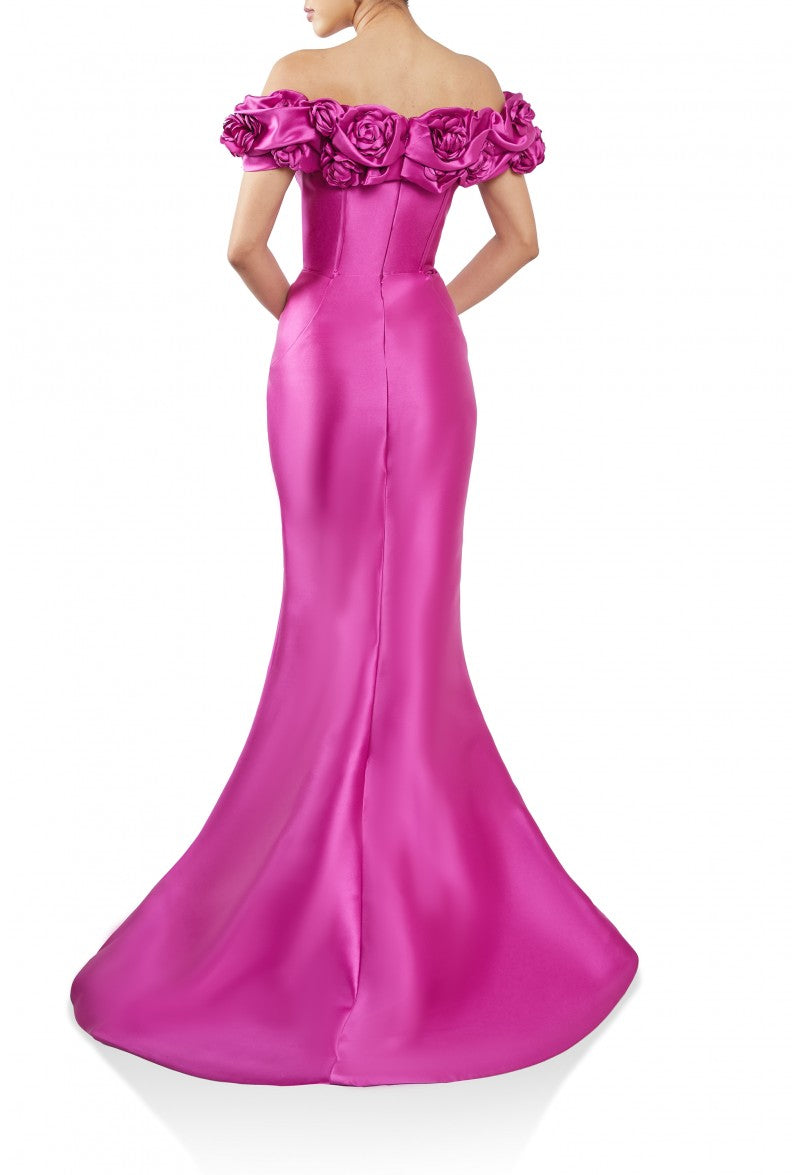 Formal Dresses Formal Long Slit Prom Dress Fuchsia