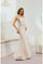 Prom Dresses Floral Mermaid Long Formal Prom Dress Champagne