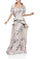 Formal Dresses Long Formal Removable Cape Gown Champagne