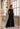 Pant Suit Long Metalic Lace Pant Suit   Black